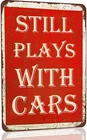 Garage Signs For Men - Funny Metal Tin Car Room Decor - Vintage Car Gifts 8x1...