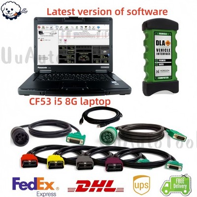 new2025 JPRO DLA+ 2.0 software version Diesel Heavy Duty Truck tool cf53 laptop