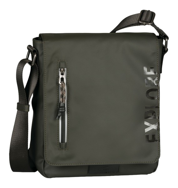 camel active Explore Flap Bag Top Zip M UmhäNgetasche Tasche Khaki Khaki Neu-image