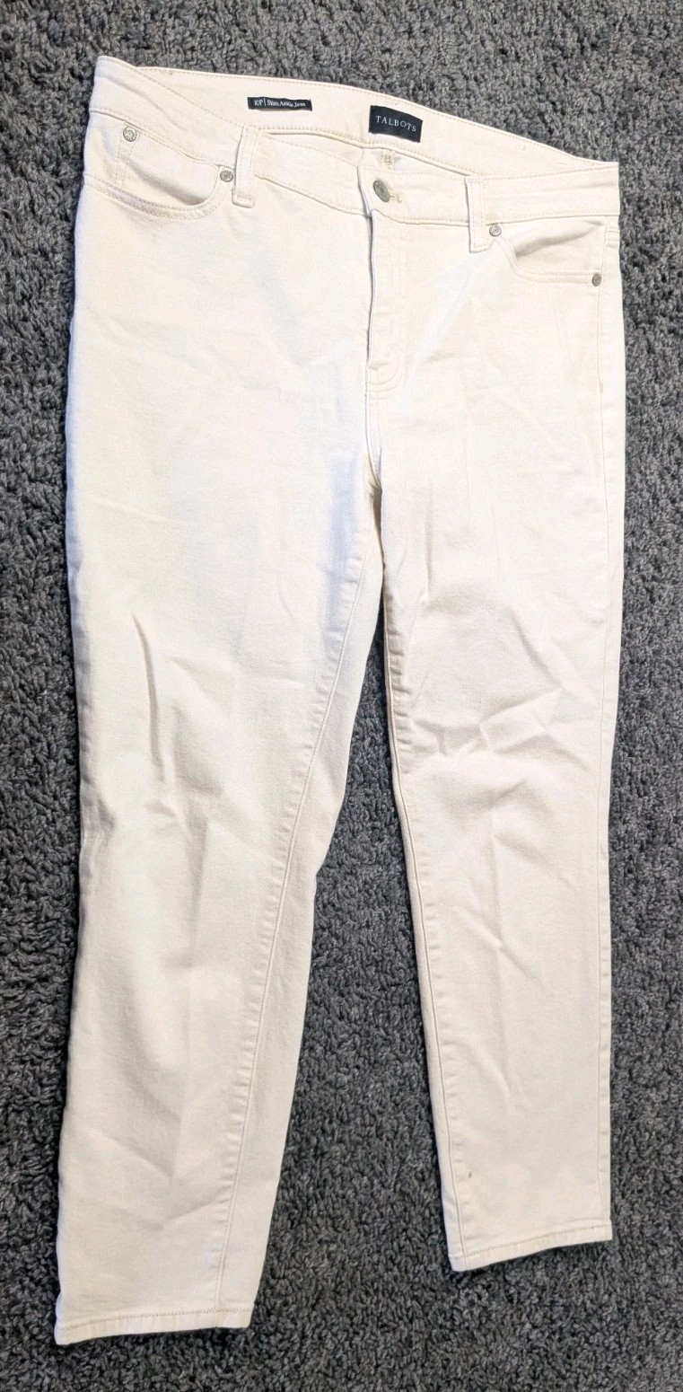 Women's 10p Cream White Denim
