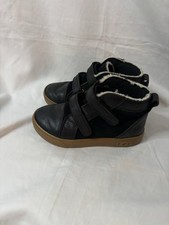 UGG Rennon II Weather Sneaker Kids Black Leather Size 11C