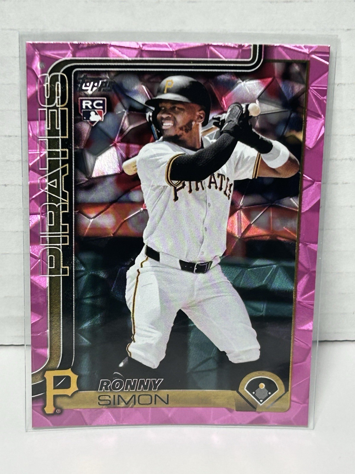 Ronny Simon PINK DIAMANTE RC 2025 Topps Update Rookie SP Pirates #US111