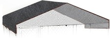 JK-GMTE 10 by 10 Feet Dog Kennel Cover Mesh Shade Panel with Grommets - Weath...
