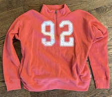 Abercrombie Kids Size 15/16 Three Quarter Zip Sweatshirt With Pockets