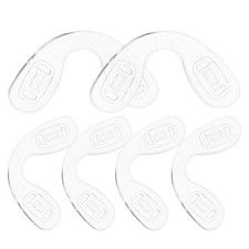 6Pcs Clear Silicone Nose Pads Durable U Shaped Antislip Nose Bridge Inserts