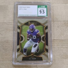 Panini Select C.J. Ham 2020 #37 Rookie Concourse Minnesota Vikings CSG 9.5
