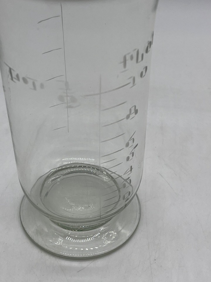 Vintage Glass Measuring Pitcher With Spout Footed Base 6 in | eBay