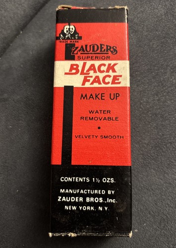 Vintage Halloween Zander’s Superior Makeup Black Face