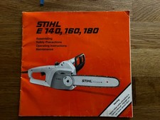 Operating Instructions / Manual Stihl Electric Chainsaw E 140/160/180 Stand 2000
