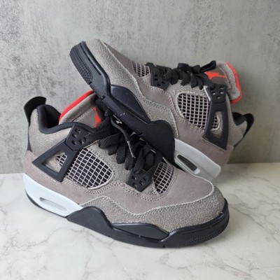 Nike Air Jordan 4 Retro Taupe Haze Black GS 2021 Youth Size 5Y - Read Descriptio