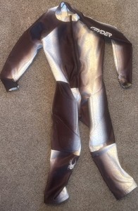 Spyder Padded Ski Race Suit XXXL Men's 3XL Black White $499 LOOK!