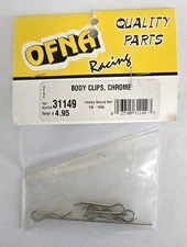 Ofna Jammin HoBao OFN 31149 RC Car Body Clips 1/8 Chrome