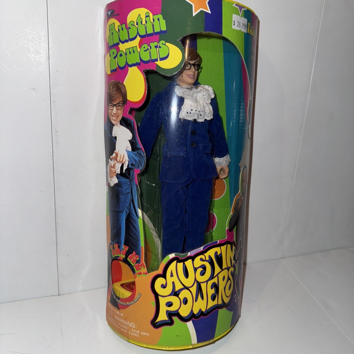 Vintage 1998 Austin Powers Fully Poseable Doll Trendmasters New In
