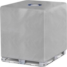IBC Tote Cover 1000L 275 Gallon Waterproof Outdoor Rain Barrel Silver