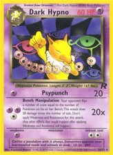 Pokémon Dark Hypno TR-26 Rare Englisch Good