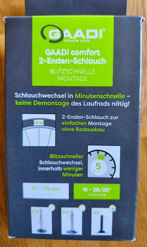 2-Enden-Schlauch 60 - 74mm 16- 28/29" Universal