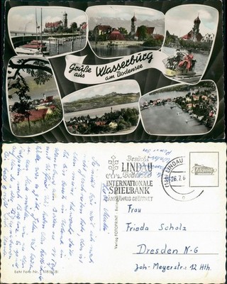 Wasserburg am Bodensee Mehrbild-AK Stadt und Umlandansichten 1960