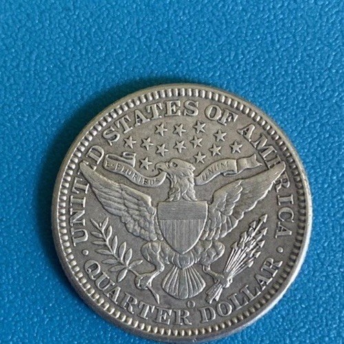 Very Nice 1908 O Barber Quarter scar face one of a kind - Picture 6 of 11