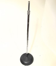 Vintage 1970s Atlas Sound 60" straight microphone stand w/cast iron round base 6
