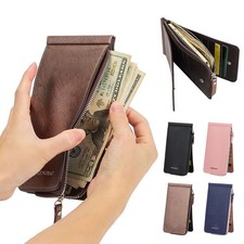 Men's Bifold Leather Zip Coin Long Wallet Multi Card Holder Purse Clutch Handbag