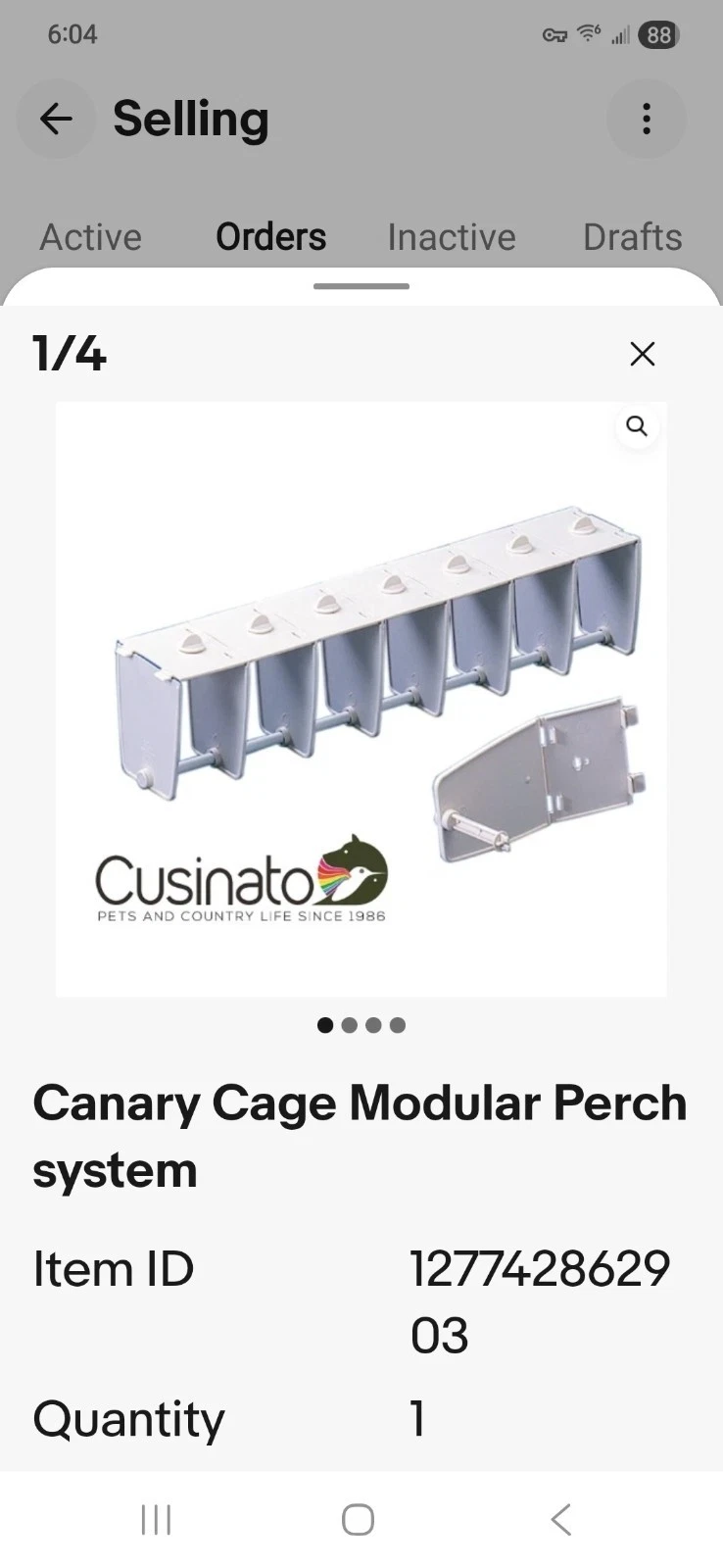 Canary (Small Bird) Cage Modular Perch system