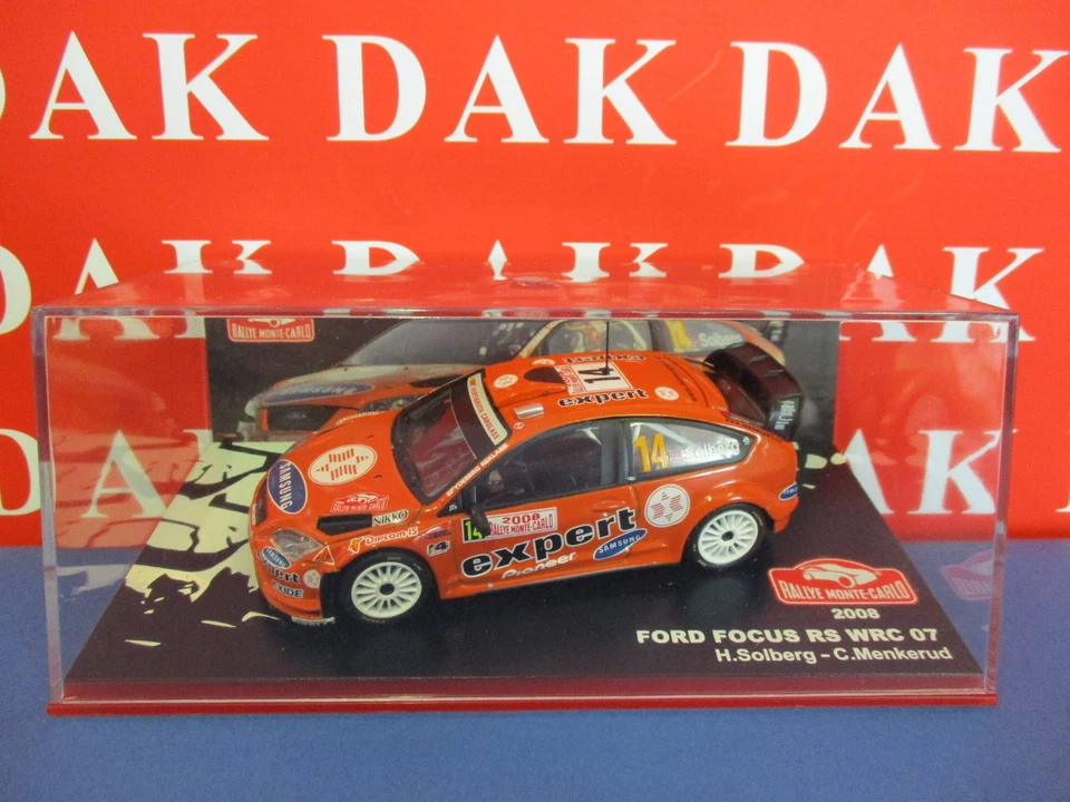 Die cast 1/43 Modellino Auto Ford Focus RS WRC 07 Rally Monte Carlo 2008 Solberg - Immagine 4 di 4