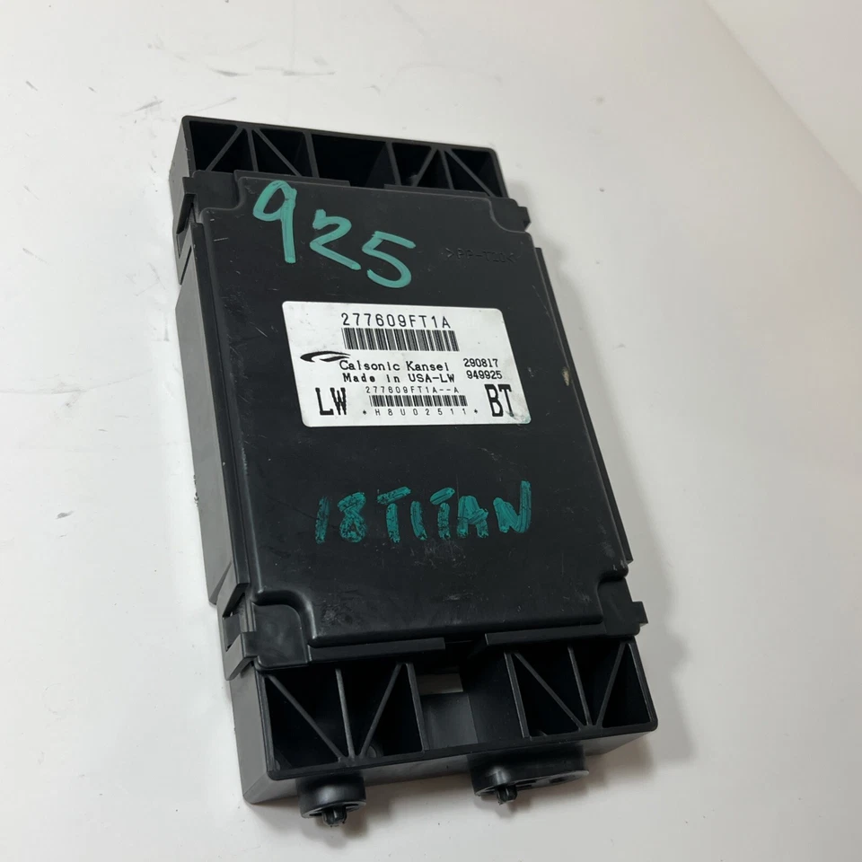 2018 NISSAN TITAN AIR CONDITIONER CONTROL AMPLIFIER MODULE 277609FT1A OEM - Imagem 3 de 4