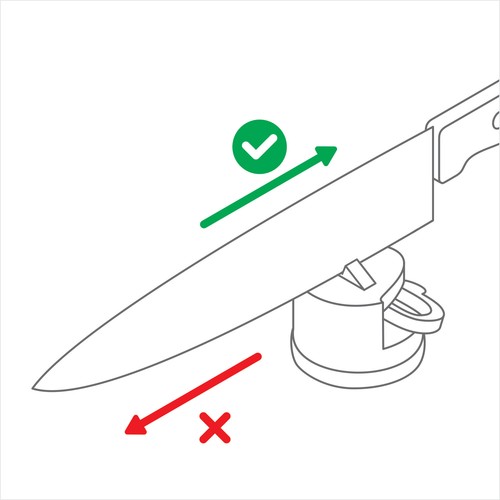 AnySharp Global World's Best Knife Suction Sharpener, Pro Metal GENUINE - Picture 5 of 13
