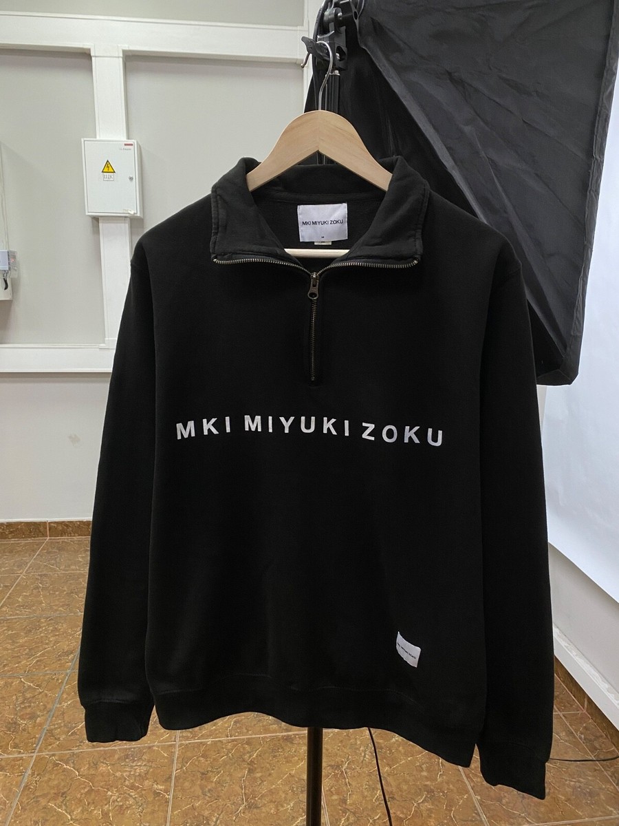 トップス kooi ZIP CREW SWEAT BLOUSON 🇯🇵 Mki Miyuki Zoku 1/4 zip Sweatshirt Casual Japan Style