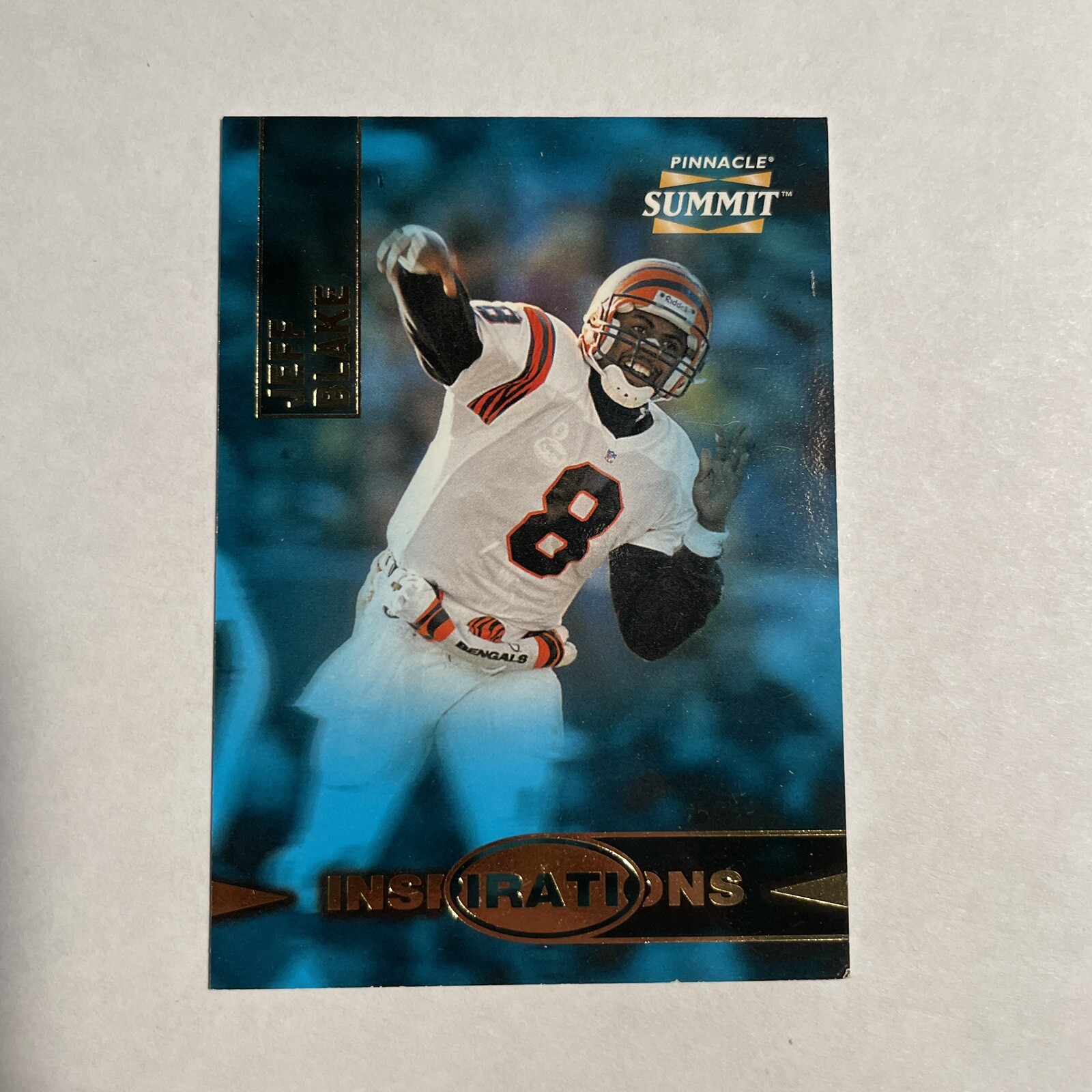1996 Summit Inspirations Cincinnati Bengals Football Card #16 Jeff Blake /8000