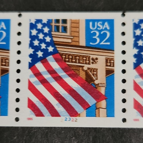 Rjkstamps Scott #2913 MNH PNC5 Pl #22322 Low Gloss Gum Flag Over Porch - Picture 4 of 4