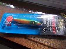 Older USA  Luhr Jensen Ozark Mountain Classic Wood Walker 1/2oz. Sunshine Perch