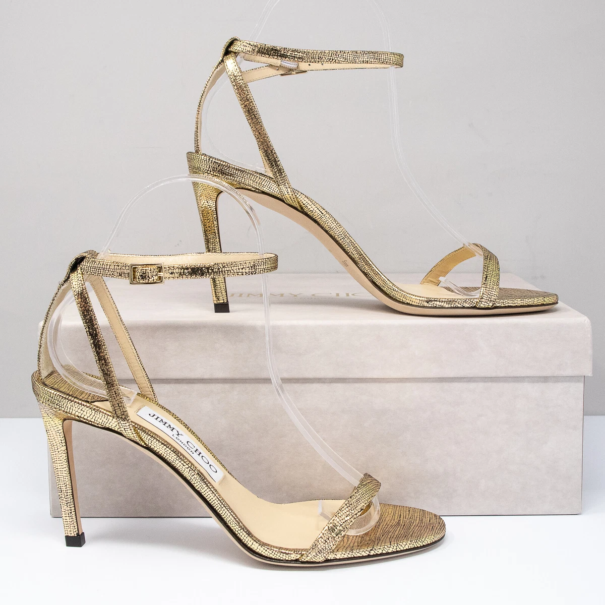 Jimmy choo minny 85 gold sale