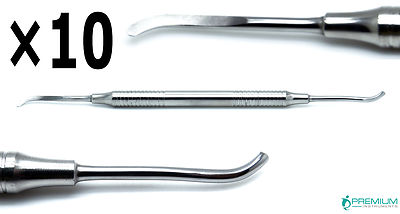 10 Pcs Periosteal Freer Elevator Dental Oral Implant Surgical Steel Instruments