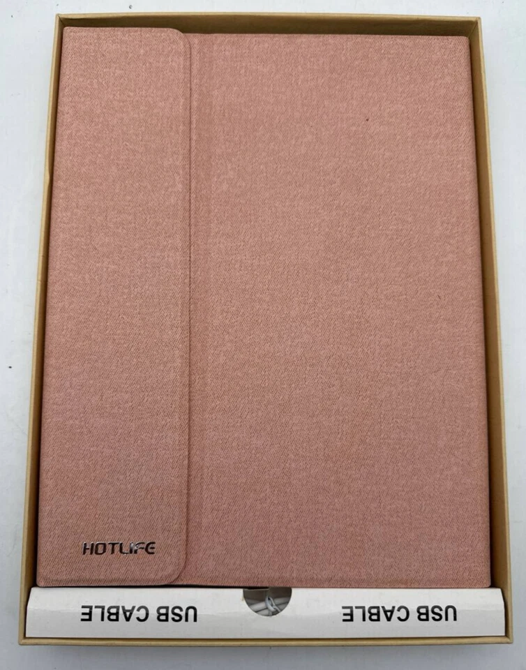 HotLife iPad Keyboard Matte Pink Case iPad 7th 8th 9th 10.2" Pro 10.5" Air 3rd - Image 2 of 4