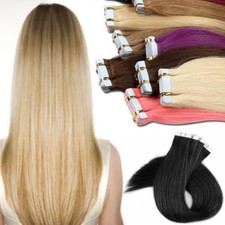 new Tape In Skin Weft Ombre Remy Human Hair Extensions 16-26Inch Seamless