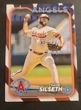 2024 Topps series 2 Chase Silseth Independence Day Border Parallel /76 #585