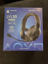 PDP - LVL50 Wired Stereo Gaming Headset for PlayStation 4 - Gray/Black