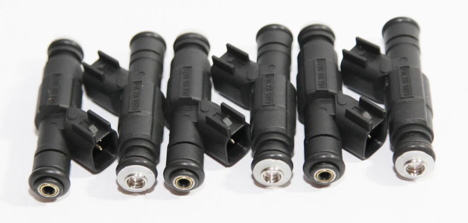 1 JUEGO = 6 PIEZAS inyectores de combustible de actualización de 4 orificios para Jeep Wrangler 99-04 4,0 L 0280155784 Foto 3 de 4