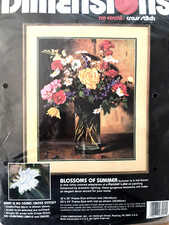 KIT DE BRODERIE AUX POINTS COMPTéS "VASE DE FLEURS"