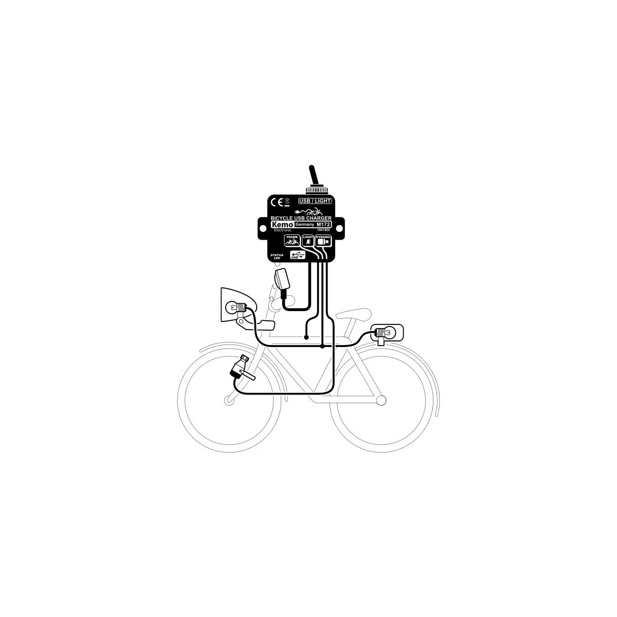 Kemo bicycle hotsell usb charger