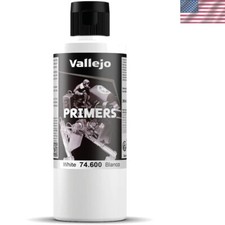 White Acrylic Primer 200ml  Fast Drying Matte Finish for Perfect Model Painting