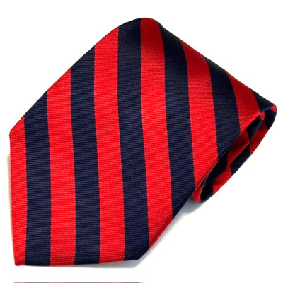Brooks Brothers Tie Stripes Red Navy Ivy Collegiate Academia Preppy Sharp Dapper