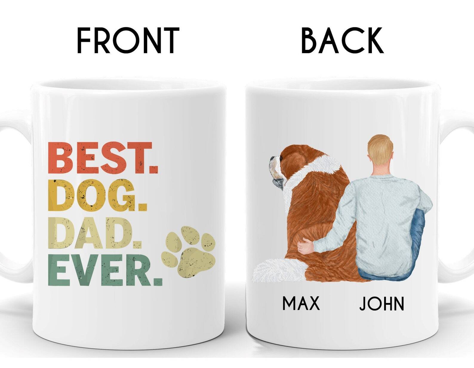 Taza San Bernardo Personalizada San Bernardo Papá Taza San Bernardo Amante Taza St