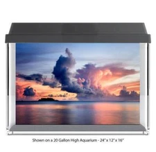 Clouds Over The Sea Polyester Fish Tank Glass Back Drop Aquarium Background New