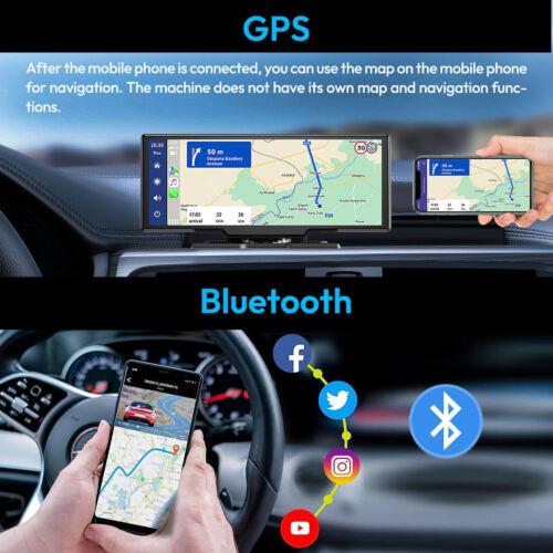 XGODY 4K 10.26"/11.3" Wireless Apple Carplay & Android Auto Dash Cam Car Stereo - Picture 4 of 37