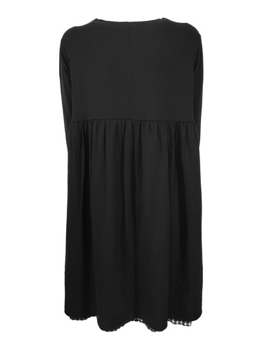 CUCU' LAB abito donna felpa nero svasato art BORIS MADE IN ITALY - Foto 5 di 7