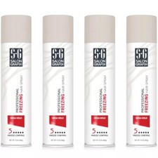 4 Pack Salon Grafix Mega Hold Professional Freezing Hair Spray 10 Ounces Each