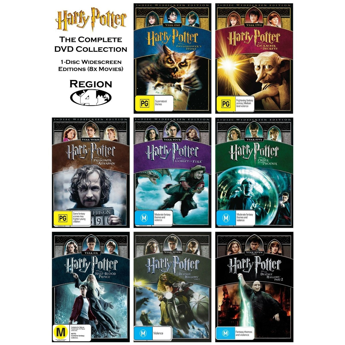 Harry Potter | Collection : 8 Film (Limited Edition,Box Set, DVD