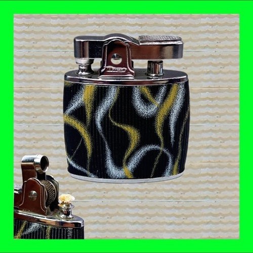 Atemberaubendes UNGEBRANNTES Vintage Art Deco mehrfarbiges Zigarettenanzünder - funktioniert EINZIGARTIG